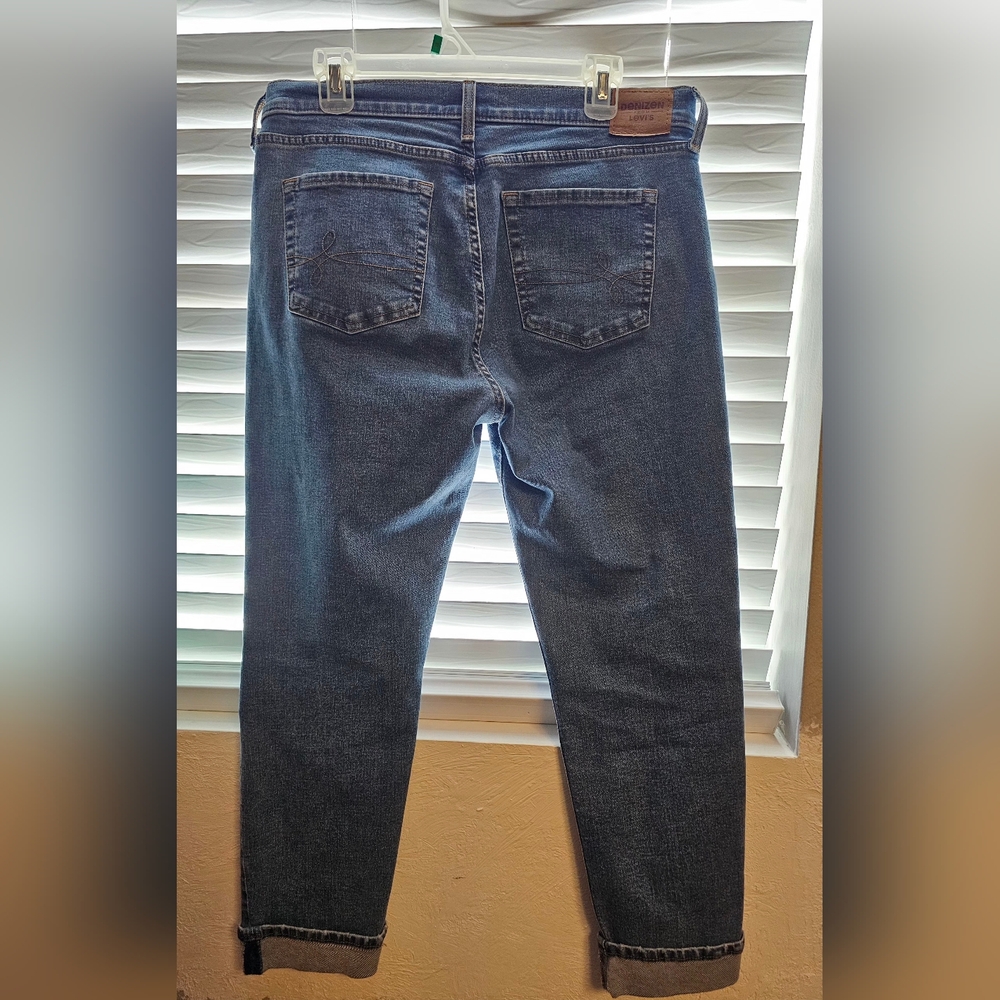 Denizen from Levi's Women's Dark Indigo Skinny Ripped Jeans - Picture 10 of 10